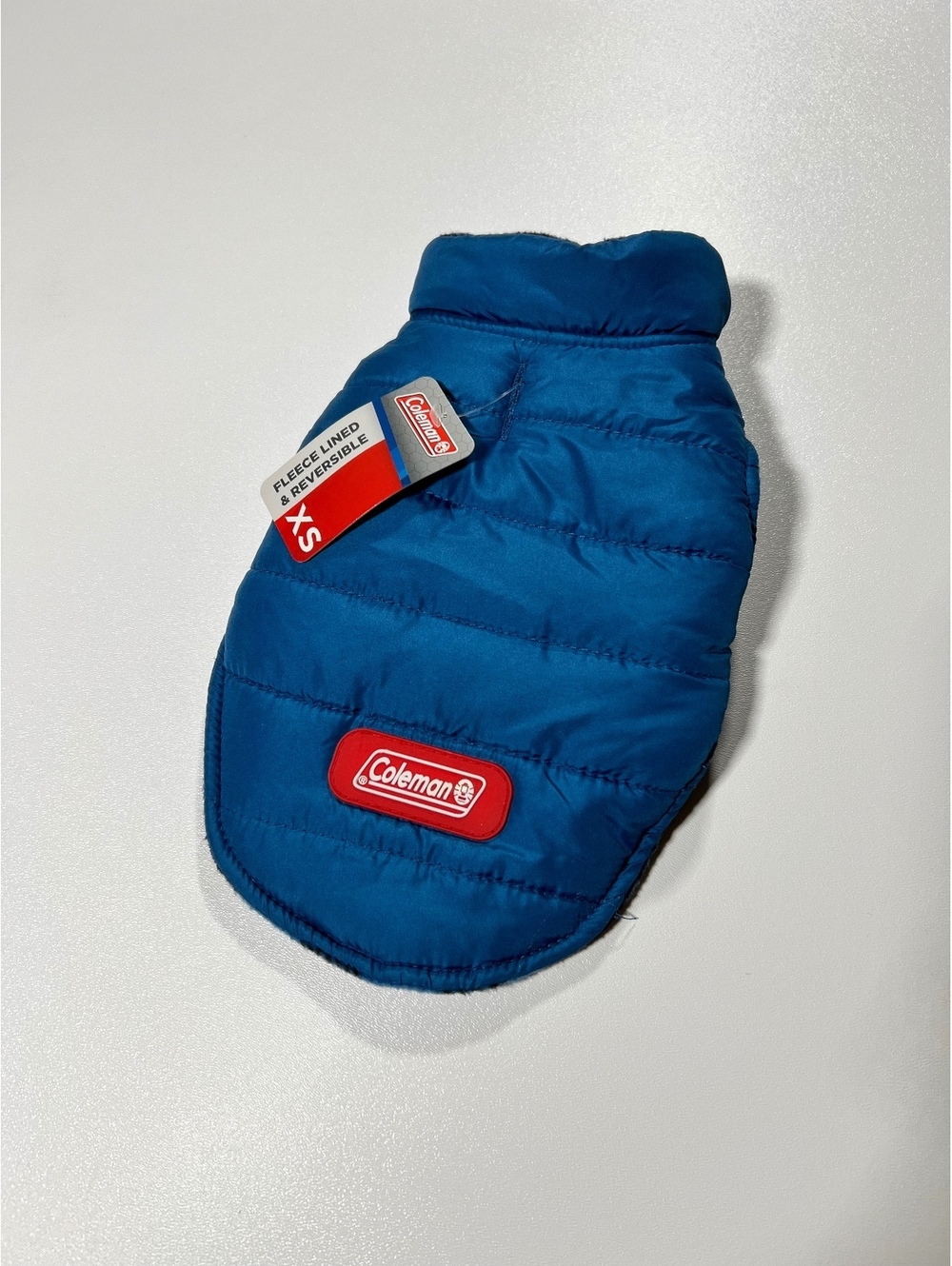 Coleman Blue Plaid Dog Jacket Size XS